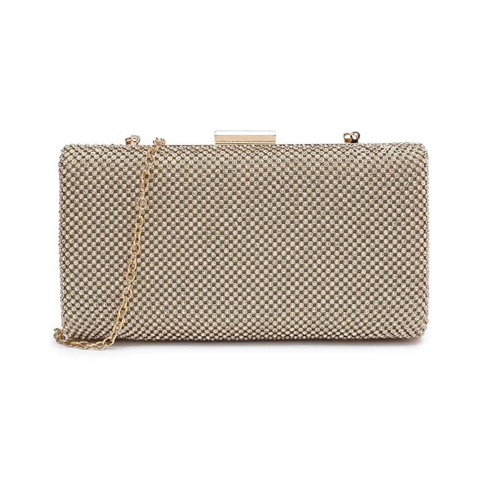 Achterkant van de Glamour clutch, klep is volledig bedekt met kristallen
