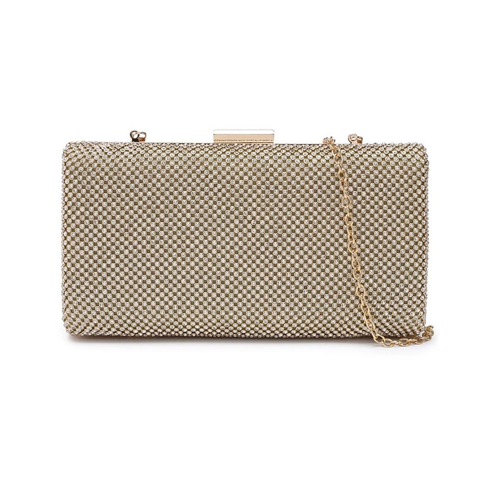 Glamour clutch, klep is volledig bedekt met kristallen