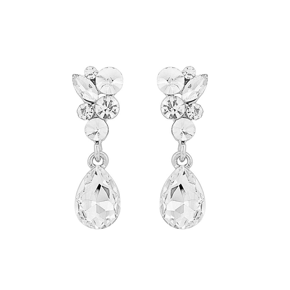 Klassieke stijl sieraden set met glas geslepen kristallen