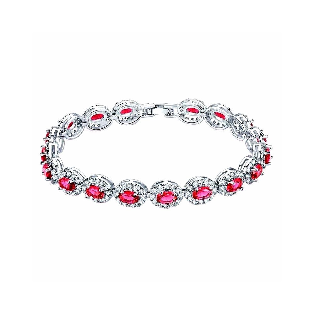 Starlet armband met rode zirkonia kristallen