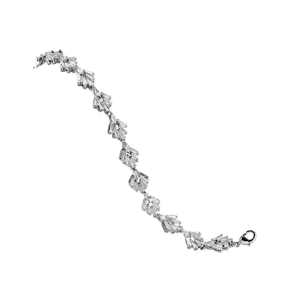Gatsby style armband met zirkonia kristallen