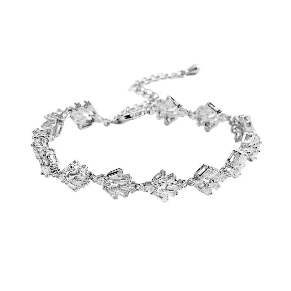 Gatsby style armband met zirkonia kristallen