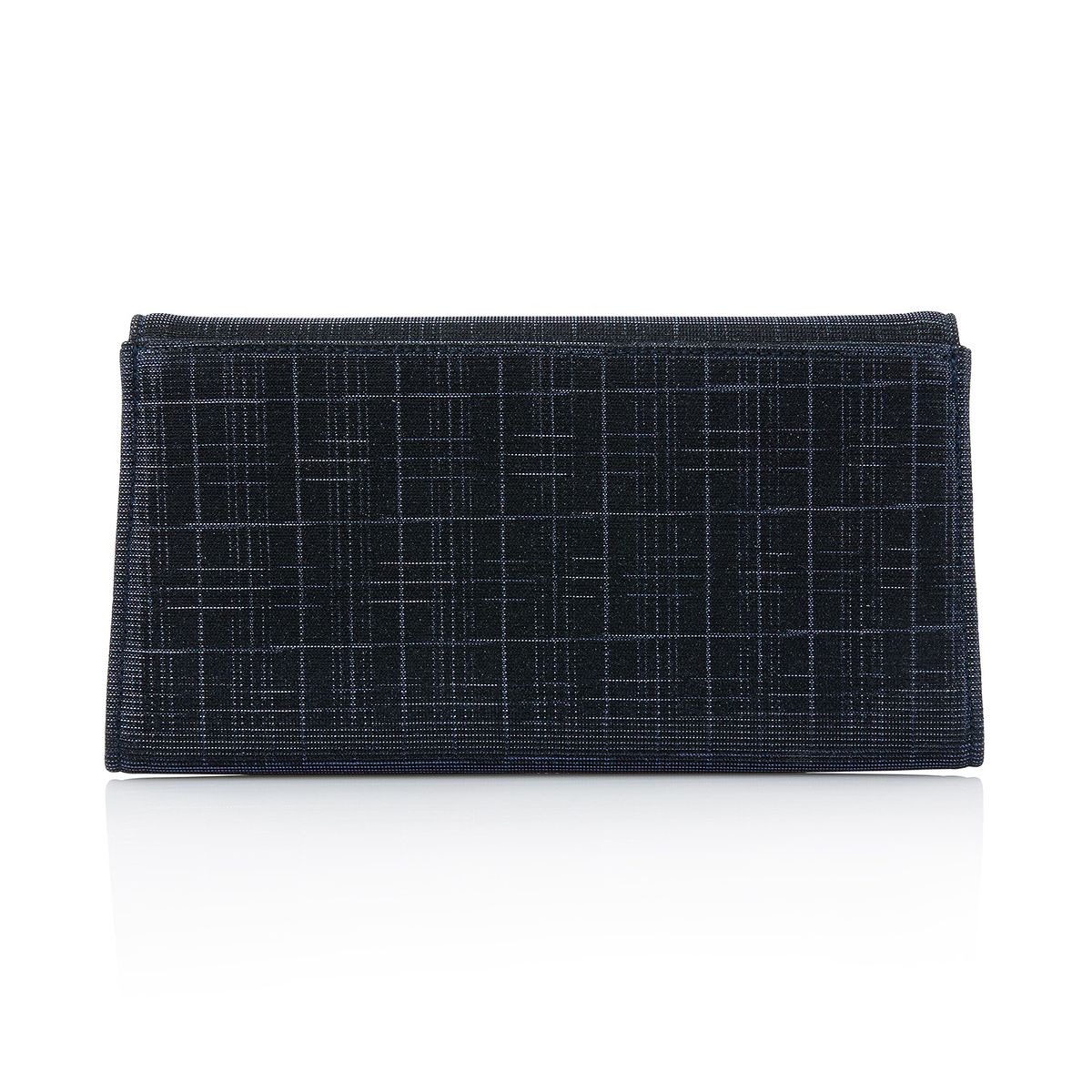 Enveloptasje in metallic navy blauw, achterkant