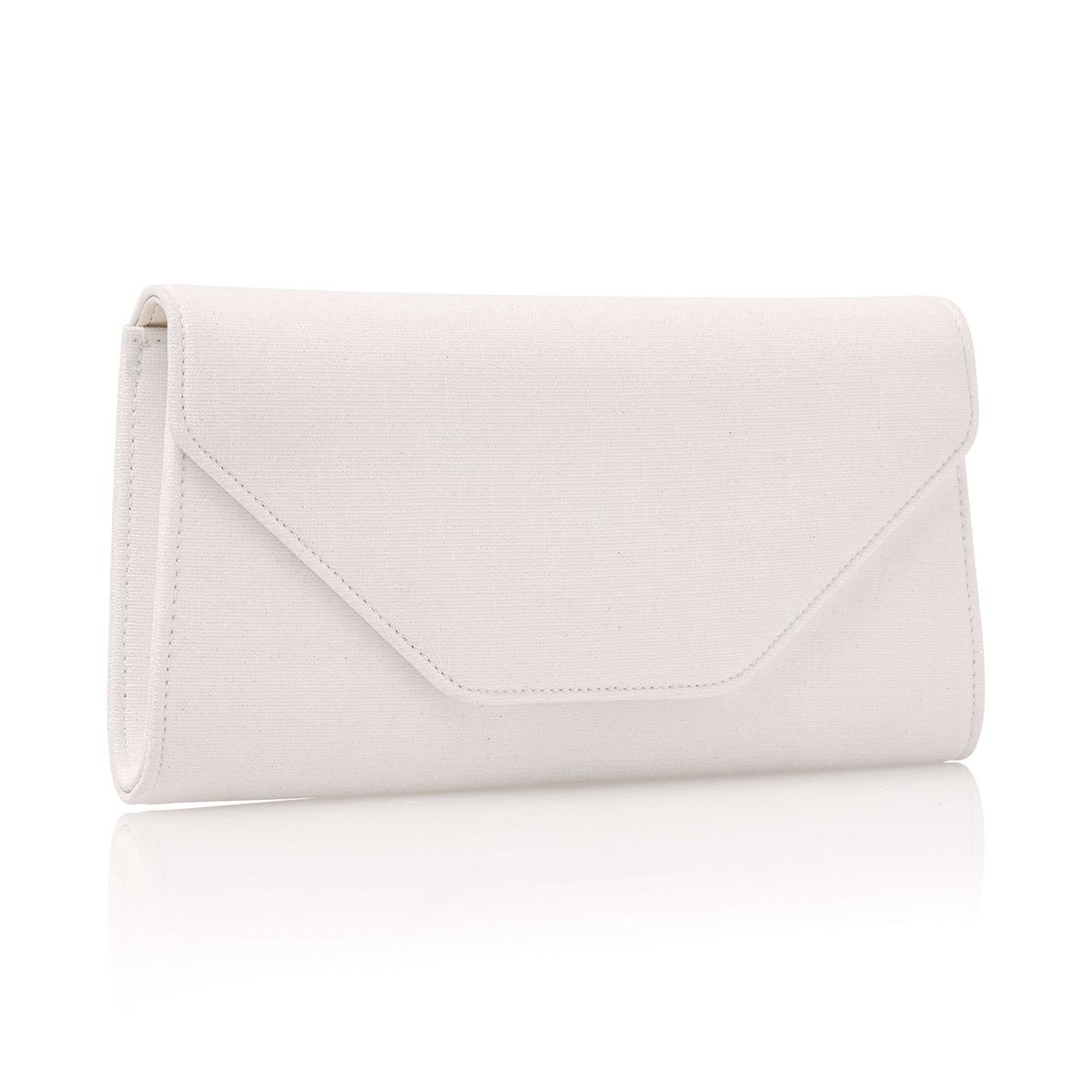 Enveloptasje in metallic off-white