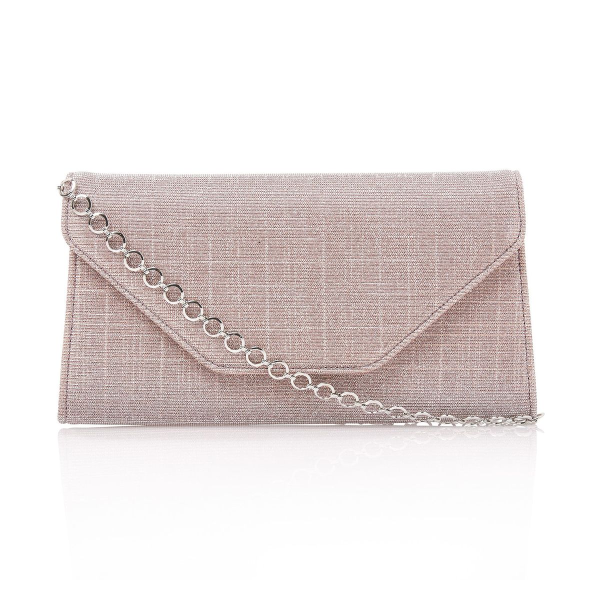 Enveloptasje in metallic rose-goudkleur