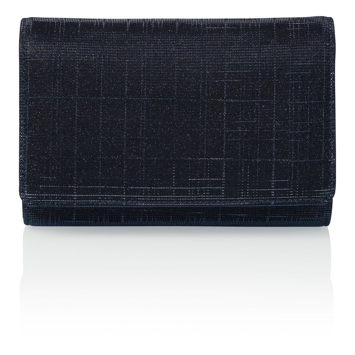Navyblauwe compacte clutch met halve envelop klep