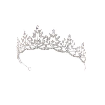 Koninklijke Tiara met helder geslepen kristallen