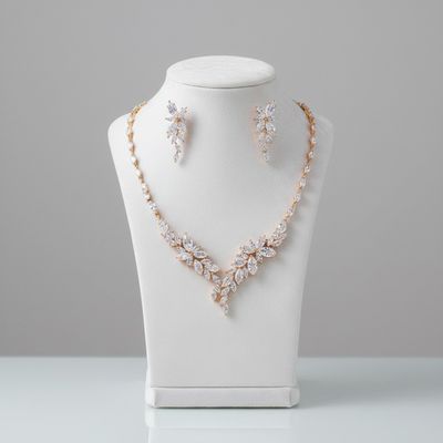 Allure kettingset met zirkonia kristallen