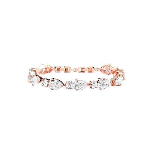 Klassiek model zirkonia armband op een roségouden afwerking