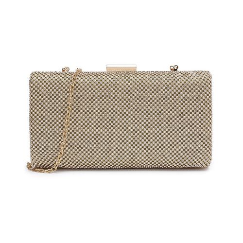 Achterkant van de Glamour clutch, klep is volledig bedekt met kristallen