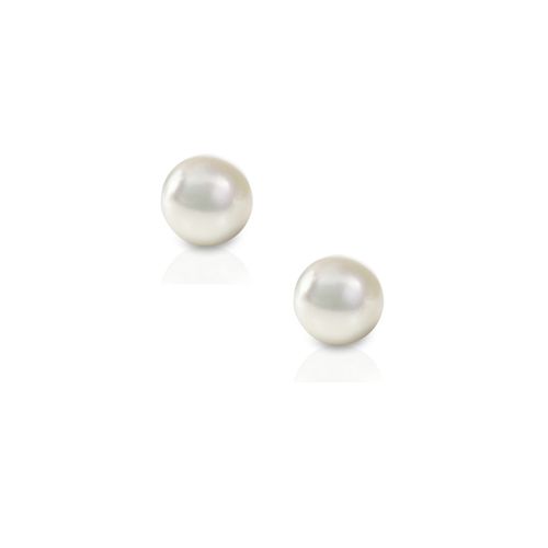 Chique en klassieke 7 mm ronde parel oorknopjes