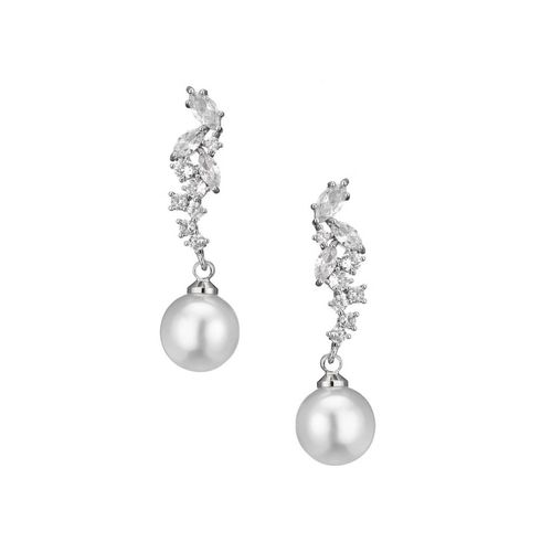 Marquise parel oorbellen in waterval style