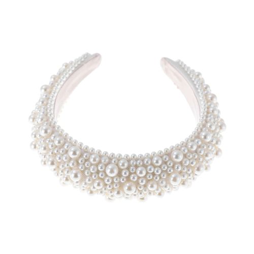 Luxe Alice haarband met verschillende maten parels