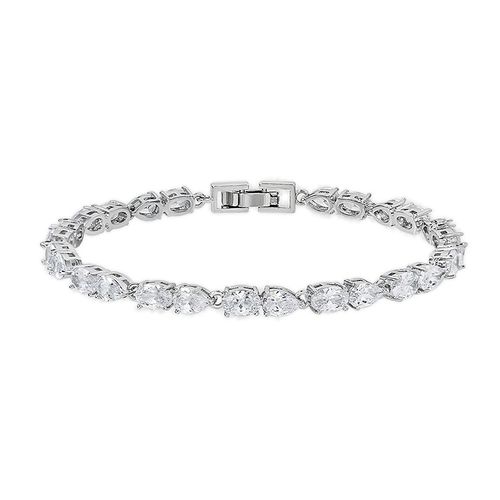 Sprankelende glamour armband met peergeslepen zirkonia kristallen