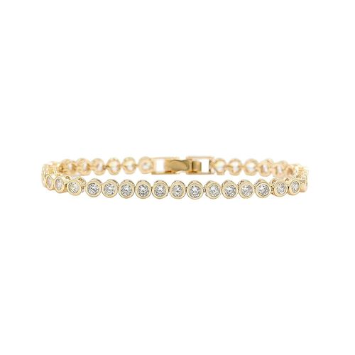 Sprankelende armband met ronde zirkonia kristallen