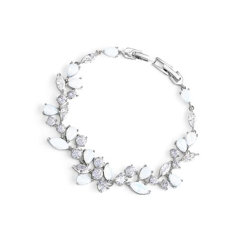 Couture armband met glinsterende opaalkristallen