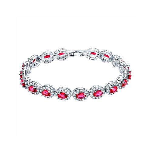 Starlet armband met rode zirkonia kristallen