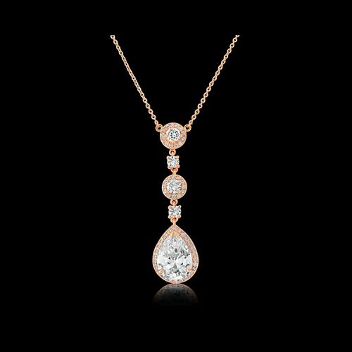 Tijdloze ketting met Zirkonia versierde hanger