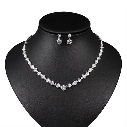Bruidssieraden set van glamoureuze strass steentjes