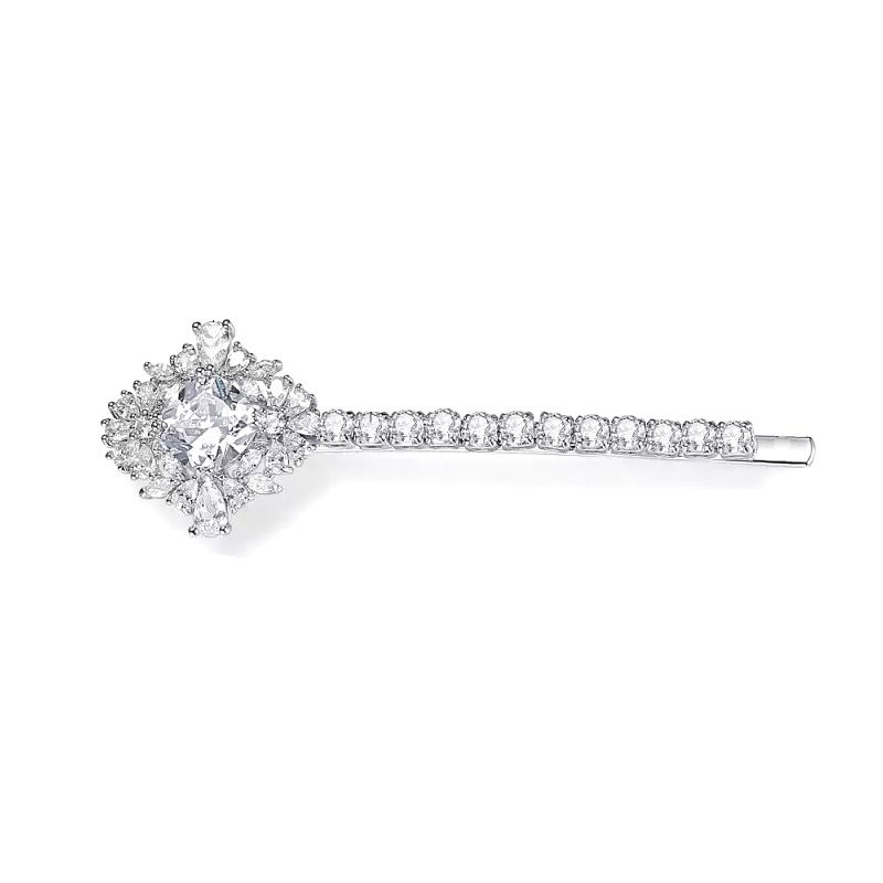 Glamour haarclip met cubic zirkonia kristallen