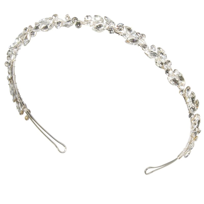 Chique hoofdband met heldere kristallen
